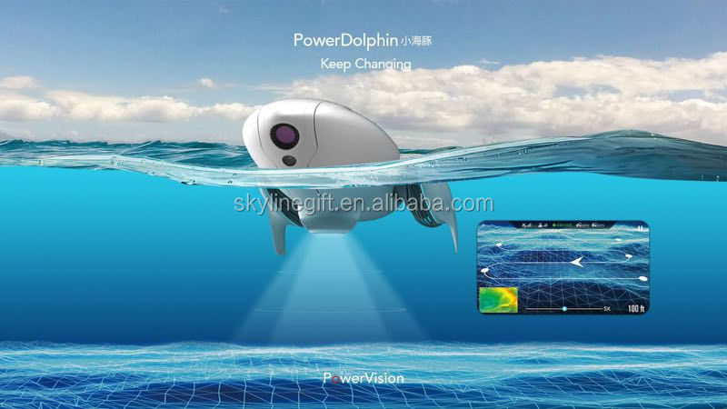 Powervision underwater Drone PowerDolphin Wizard Power Dophin Wireless Underwater Robert with 12MP 4K Camera