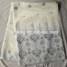 Ready goods white raw silk george