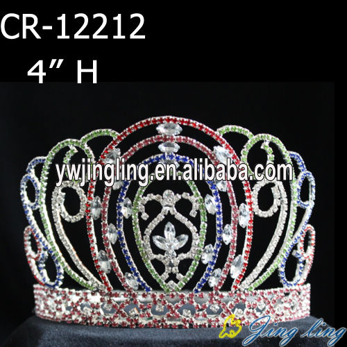 10 Inch Colored Drop Water Queen Tiara