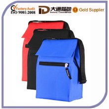 Colorful Polyester Zippered Insulated Lunch Cooler Bags