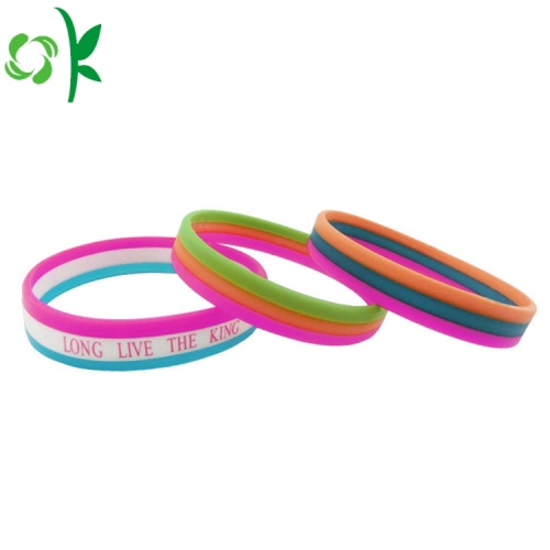 Promocional marca personalizada moda deporte silicona pulsera