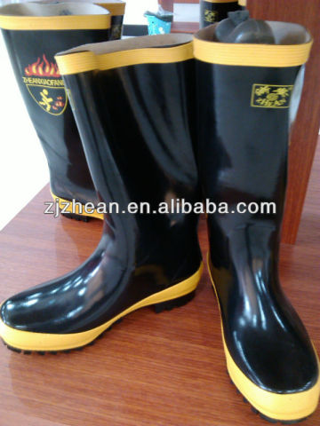 rubber fire boots/fire boots/ boots