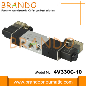 Airtac Tipo 4V330C-10 3/8 &#39;&#39; Válvula solenoide neumática