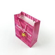 Factory Supply Excellent Quality happy birthday gift paper bags from Cheap price custom size art popular paper bags