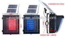 Solar led flash warning light red and blue