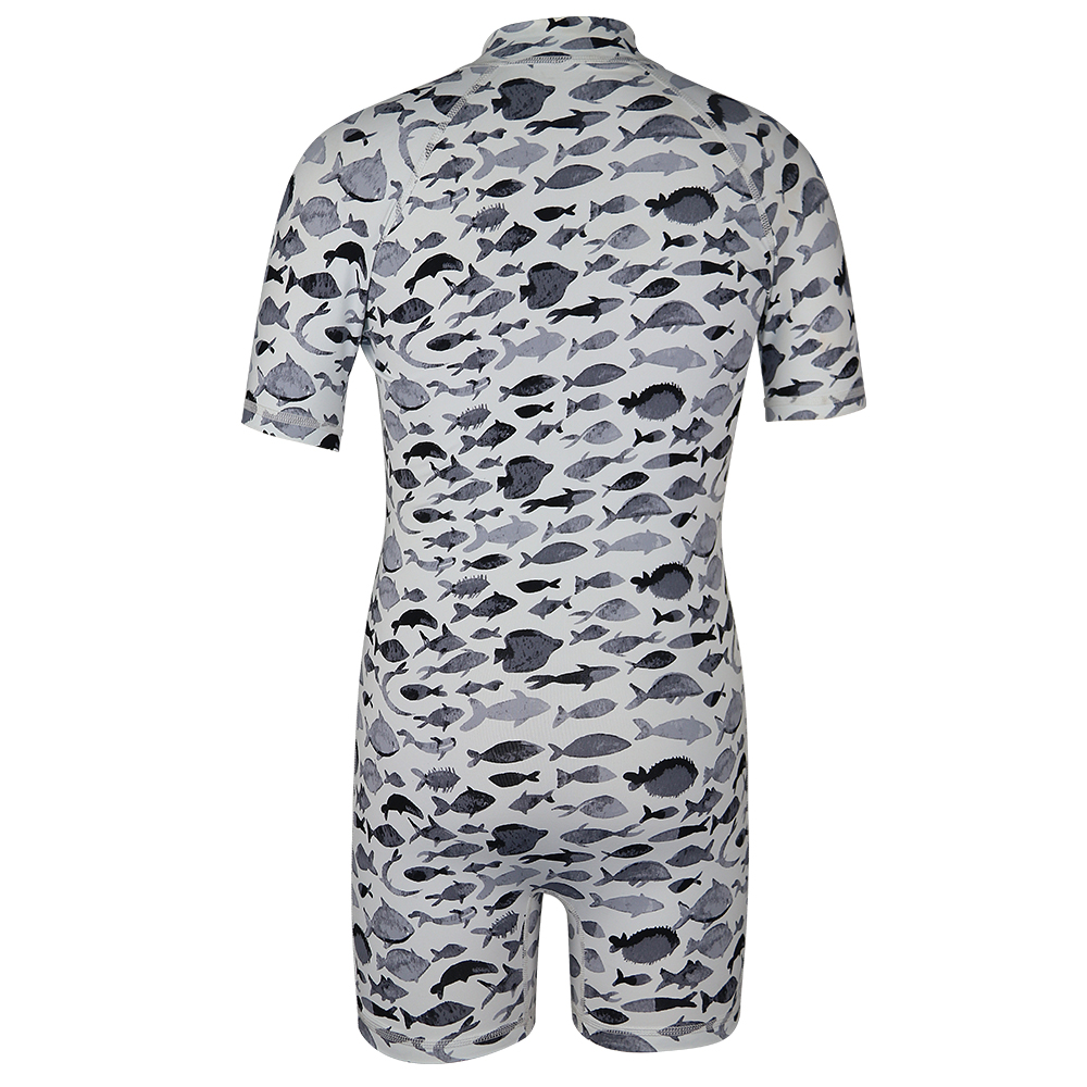 Seaskin Summer Short -рукав Zip One Piece Custom Print Kids Jompsuit Rashguard