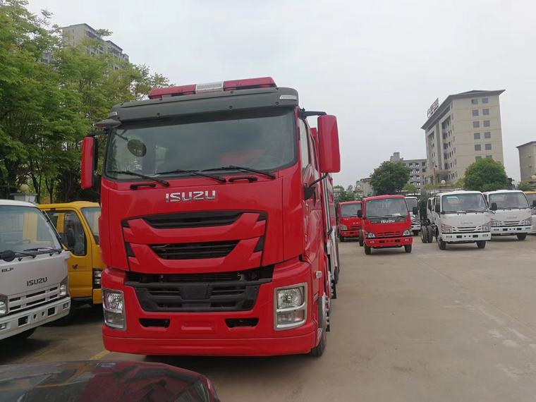 اليابان Isuzu FVZ Double Row 8x4 Fire Trucks