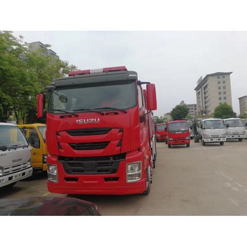 Jepun Isuzu FVZ Double Row 8x4 Trucks Fire