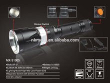 outdoor super brightness rechargeable usb flashlight