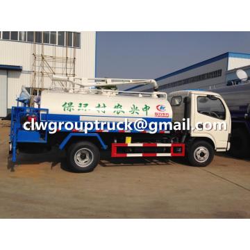 Dongfeng camión de agua con la función de succión de aguas residuales