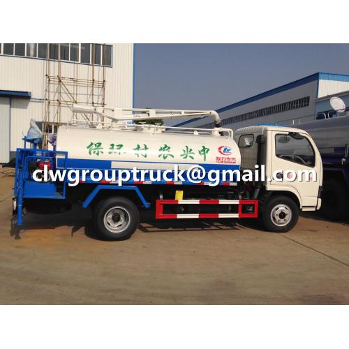 Dongfeng Water Truck dengan Fungsi Suction Sewuction