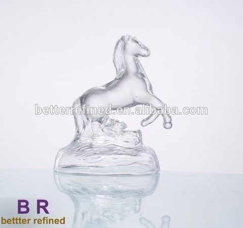 small horse figurines glass ornaments