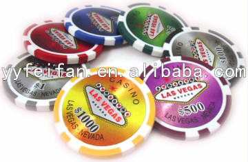 Top quality customized plastic poker chips, chip poker poker