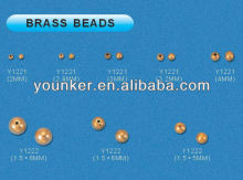 Wholesale Soild Brass Metal Beads with hole in high polish finish