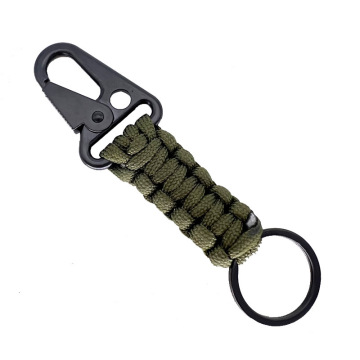 Tactical Paracord Rope Knot Keychain Multi-Tool Survival Kit