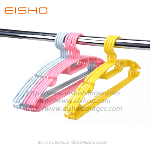 Cintres en plastique anti-glisse pour placard EISHO
