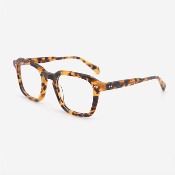 Classic Square Acetate Men's Optical Frames 24A3046