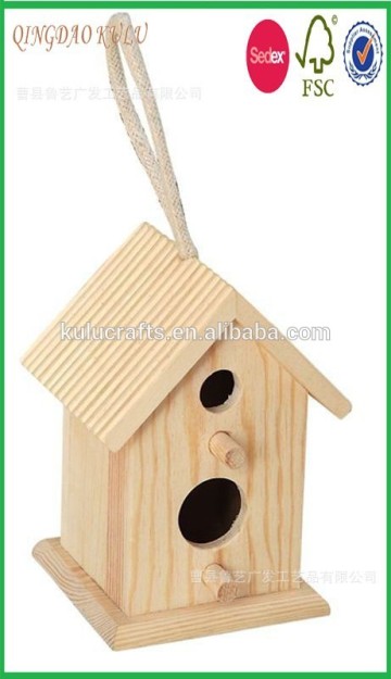 natural wood paint a birdhouse kit