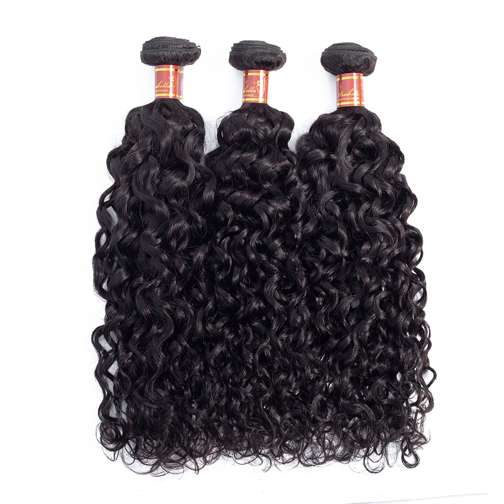 Wholesale Cheap Natural Asian Virgin Girl 12 Inch Malaysian Invisible Water Wave Virgin Hair 4 Bundles