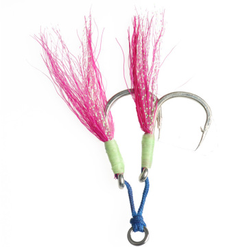 Mustad Strong Sea Fishing Hook Jigging Lure Assist with Deer Hair