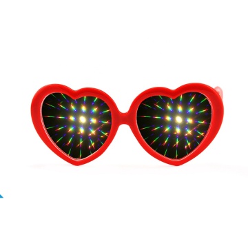 Heart Shape Diffraction Glasses