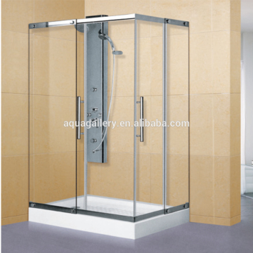 Framed Square Bathroom Corner Mounted Shower Cabin with Acrylic Tray