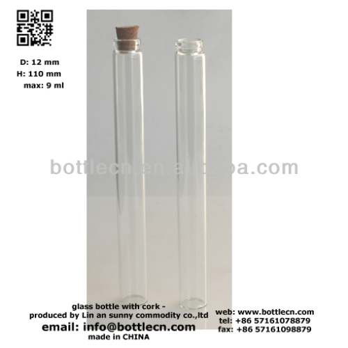 8ml craft glass bottle with cork