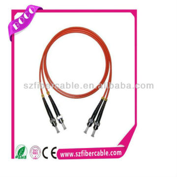 Duplex Fiber optical ST ST Multimode patch cord