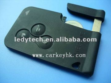 Megane 3 button remote key ID46 chip renault megane card key renault magane 2 blank card renault