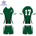 Aṣa rugby jersey polyester rugby aṣọ