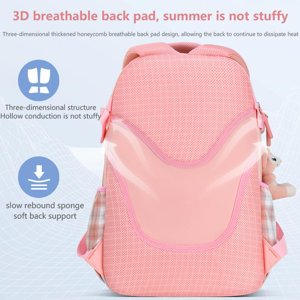 Girls Backpacks 180 degree opening Large Primary Bookbags