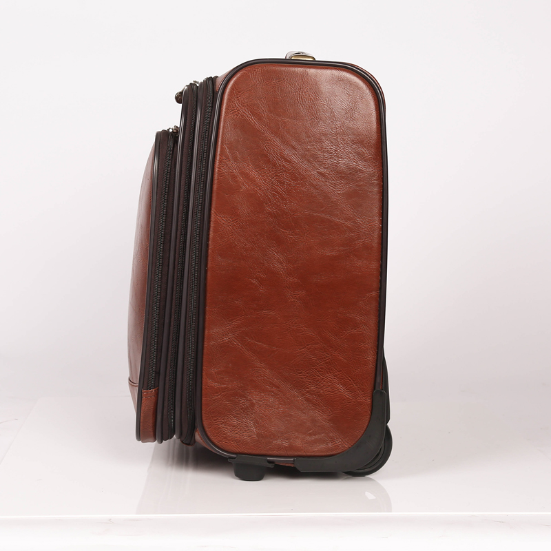 wholesale custom pu leather luggage