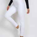 White Performance Horse Horcels Tights for Rider