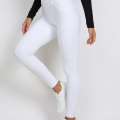 White Performance Horse Riding Tights For Rider