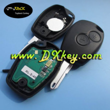Best price 2 button car remote key with NE73 blade for renault clio key remote control key 434 mhz ID46 chip