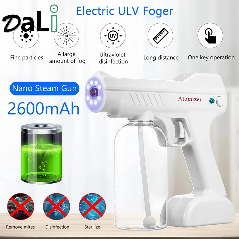 Wholesale in Stock 800ml Portable Blue Light Nano Atomizing Fogger Disinfection Sprayer Battery Atomizing Fogger Machine