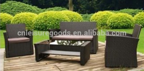 Modern PE rattan wicker furniture sofa set