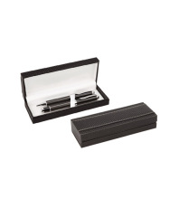 Plastic pen box with liner cloth