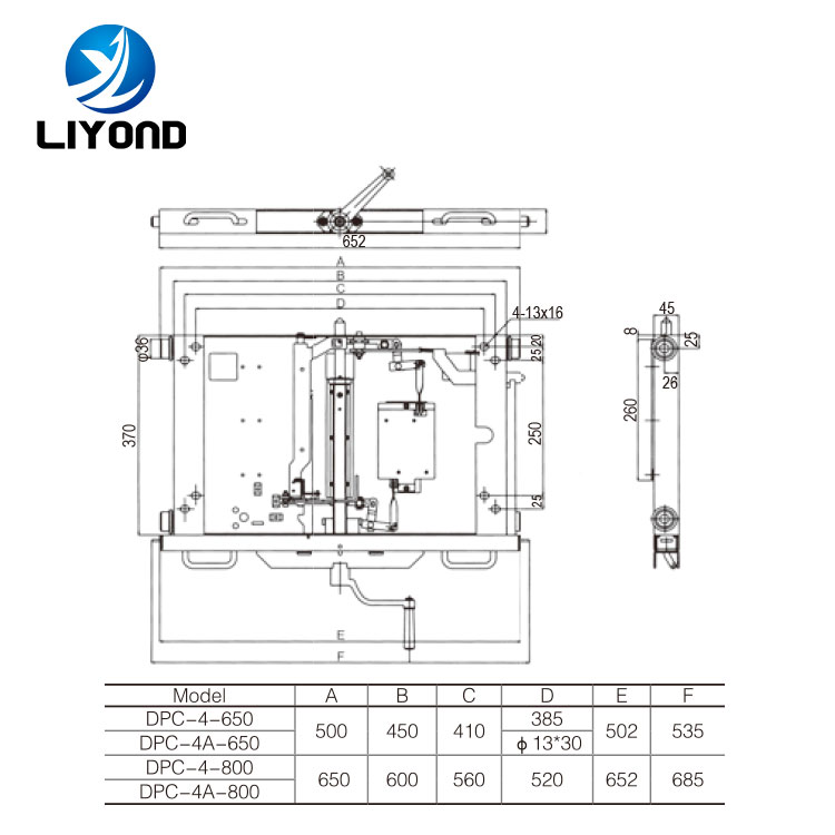 Vacuum Circuit Breaker electric motorized chassis Truck for 800mm withdrawable switchgear