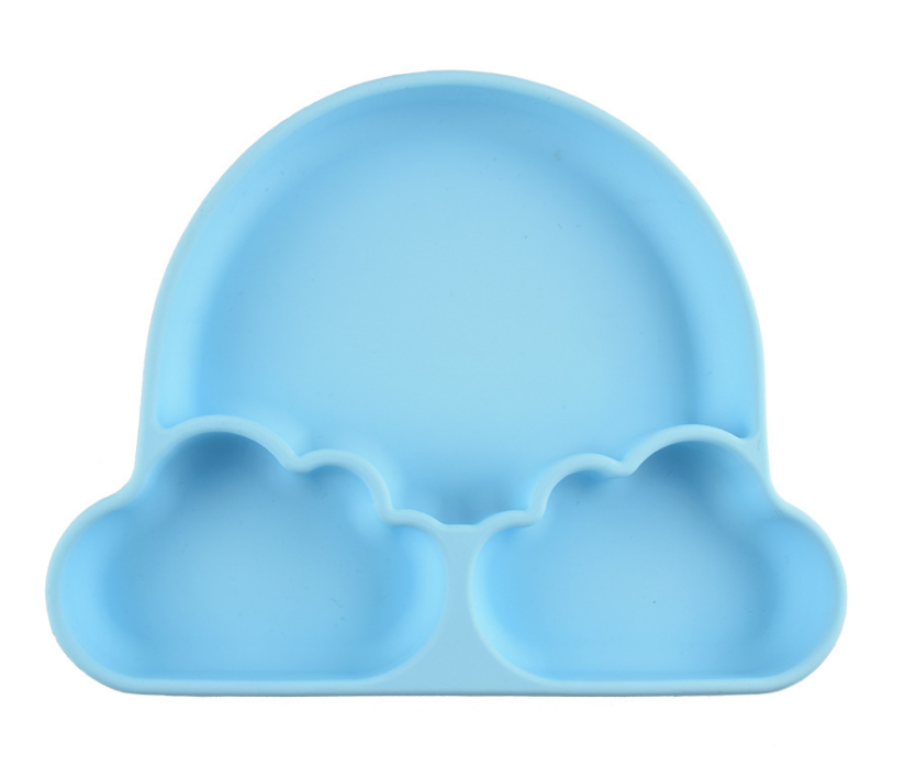 Rainbow Silicone Feeding Plate For Kids