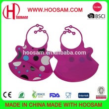 Hot Sale Cute Design Waterproof Silicone Baby Soft Bibs