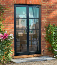 72x96 Inches White PVC Exterior Front Door with UPVC Profile and Swing Hinge