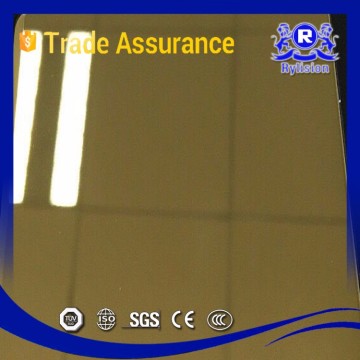201 stainless steel gold mirror finished sheet price per kg
