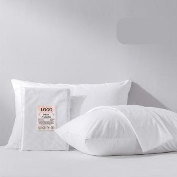 Custom Hotel Long-Staple Cotton Zippered White Pillow case