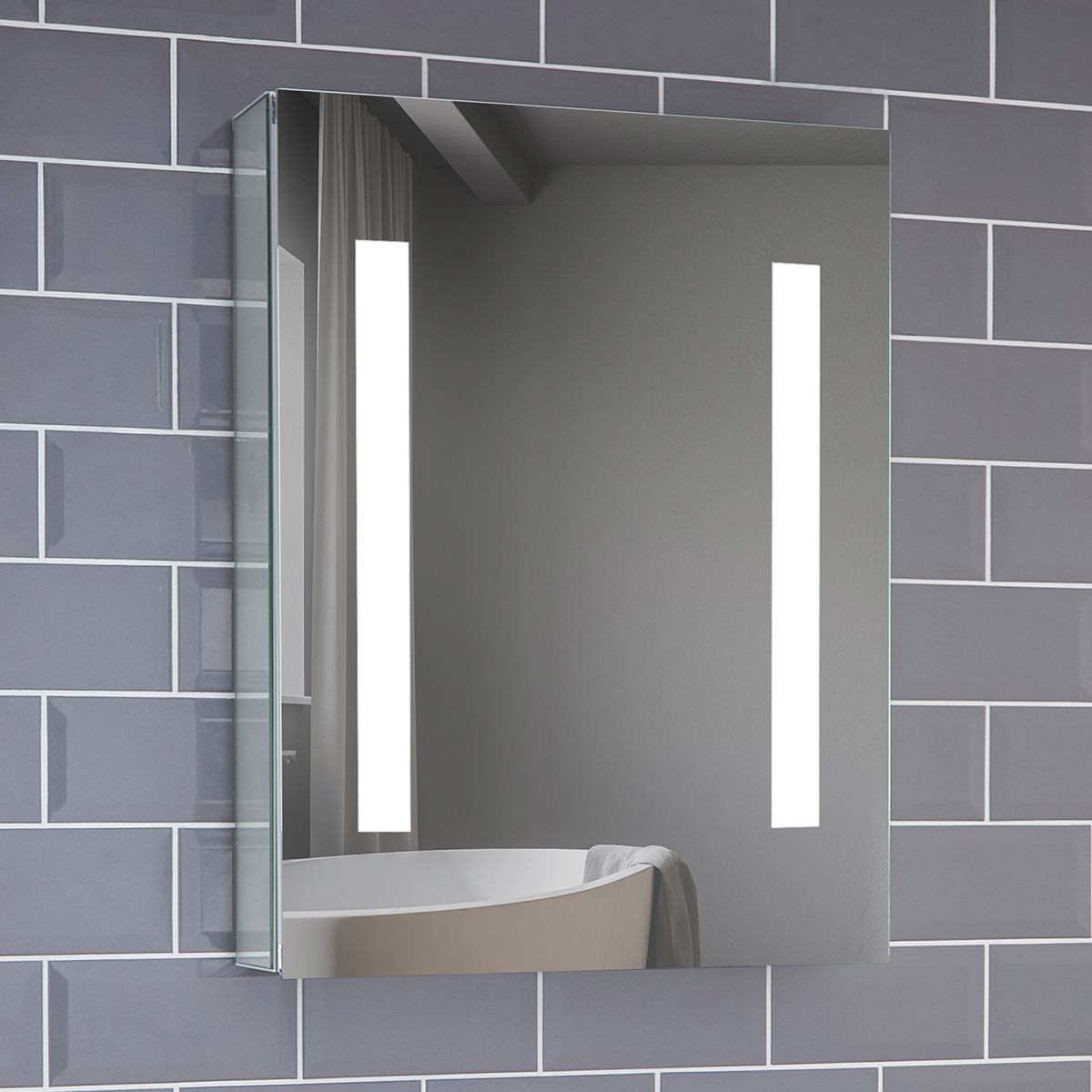 Aluminum bathroom cabinet