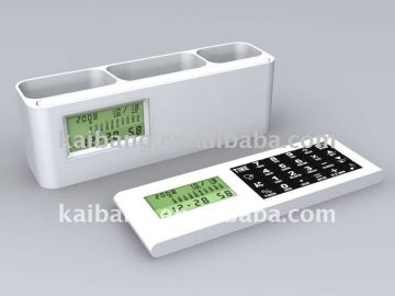 pen holder clock/table clock