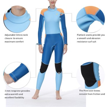 Women Surfing Swimming Neoprene Short Sleeve Wetsuit