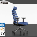 Silla de oficina ergonómica giratoria de cuero sintético PU