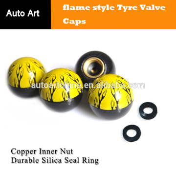 auto spare parts motorcycle bicycle shopping flame style Tyre air Valve Stem dust Caps covers