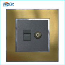 Multi purpose tv tel computer combination smart power socket